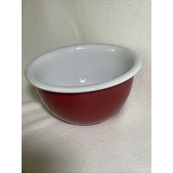 Corningware Coordinates Mixing Bowl 2 Qt Cajun Red Nesting Stoneware - Picture 1 of 6
